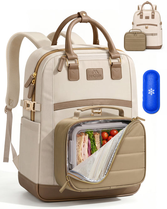 MATEIN Women Lunch Box Laptop Backpack