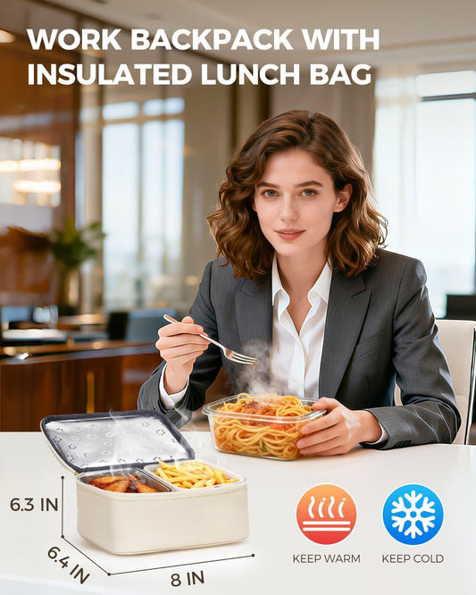 Backpack for Women with Lunch Bag