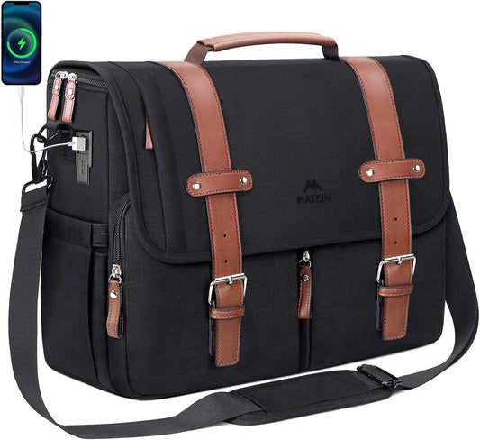 MATEIN Messenger Bag with USB Charging Port