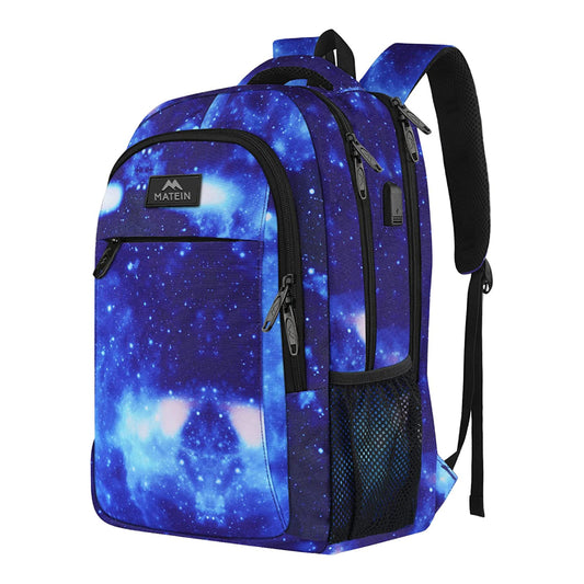 Matein Mlassic Galaxy Mochila de viaje para portátil para la universidad