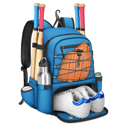 Youth Baseball Backpack, Blue