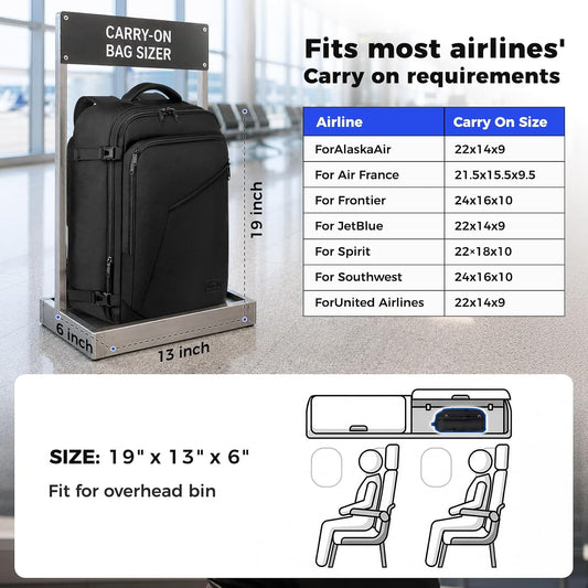 Large Carry-on Backpack (9 Colors)