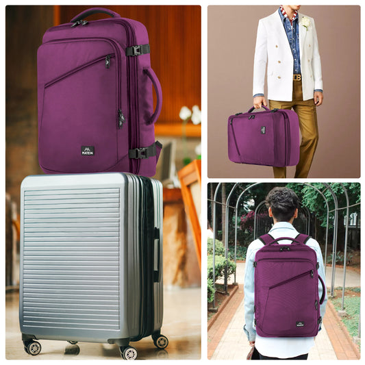 Large Carry-on Backpack, Purple