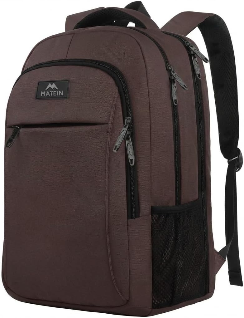 brown backpack laptop MATEIN Mlassic Brown Notebook Backpack