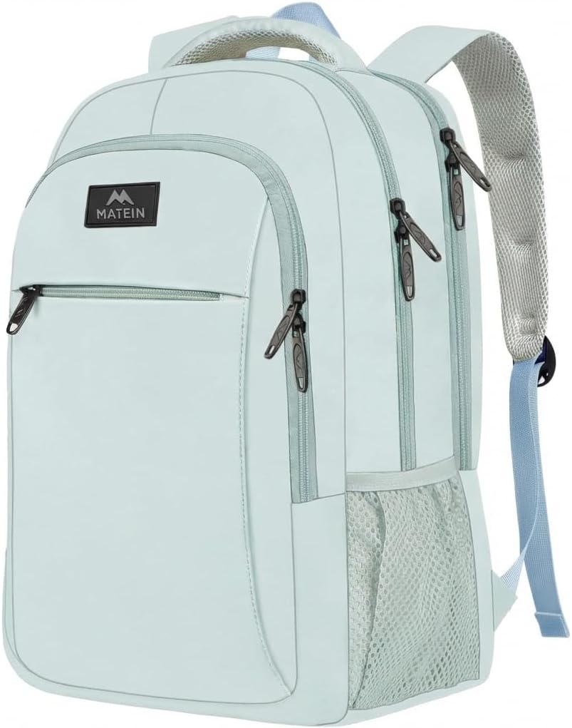 Light Blue Travel Laptop Backpack | Shop MATEIN Bags