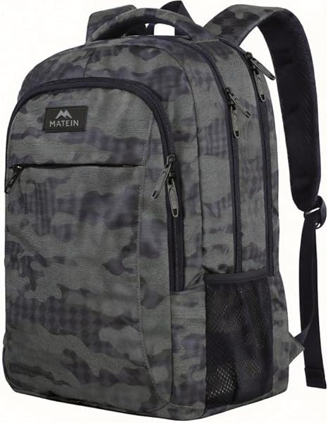 Gray Camo Mlassic Travel Laptop Backpack