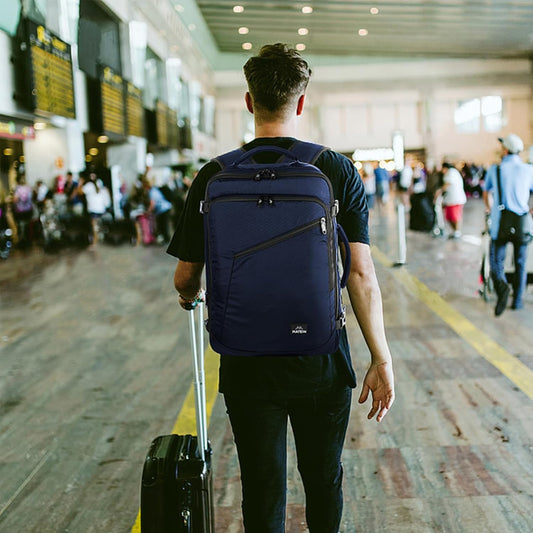 Large Carry-on Backpack, Blue