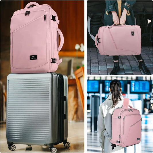 Large Carry-on Backpack, Pink