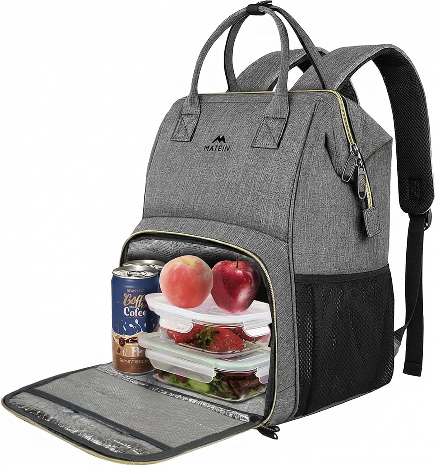backpack with cooler and laptop MATEIN Lunch Backpack, Insulated Cooler Backpack Lunch Box Laptop Backpack