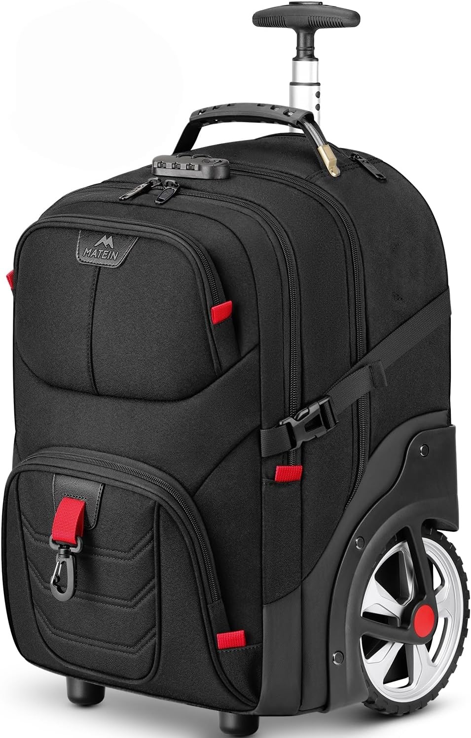 Rolling Bag with Sturdy Wheels, 17'' / Black Rolling Bag with Sturdy Wheels, 17'' / Black