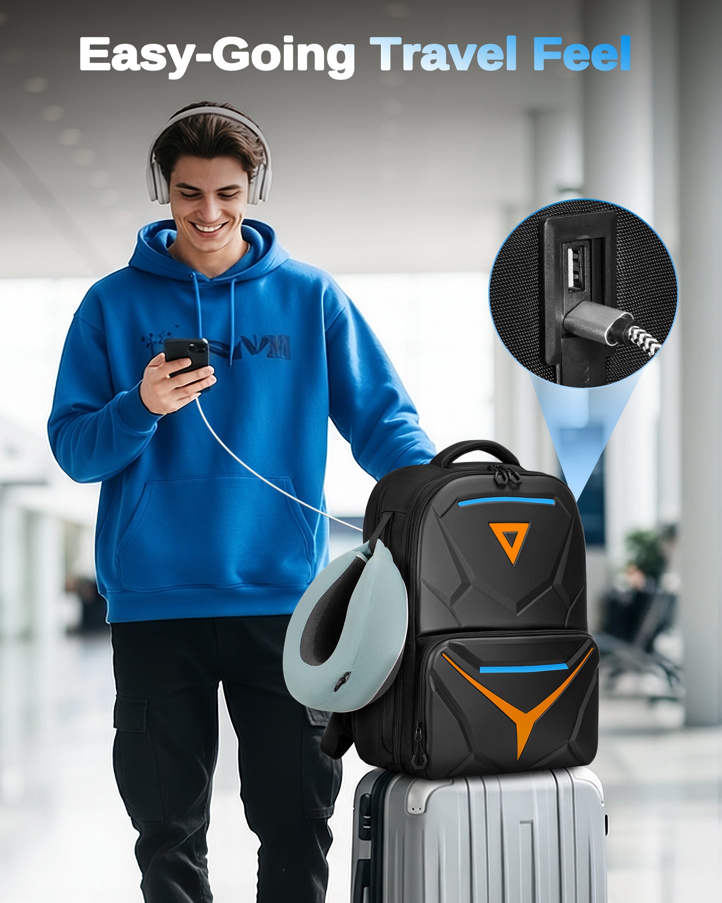 Hard Shell Gaming Backpack