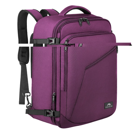 Large Carry-on Backpack, Purple