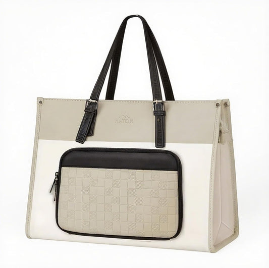 Tote Bag with Lunch Box Compartment, Brown