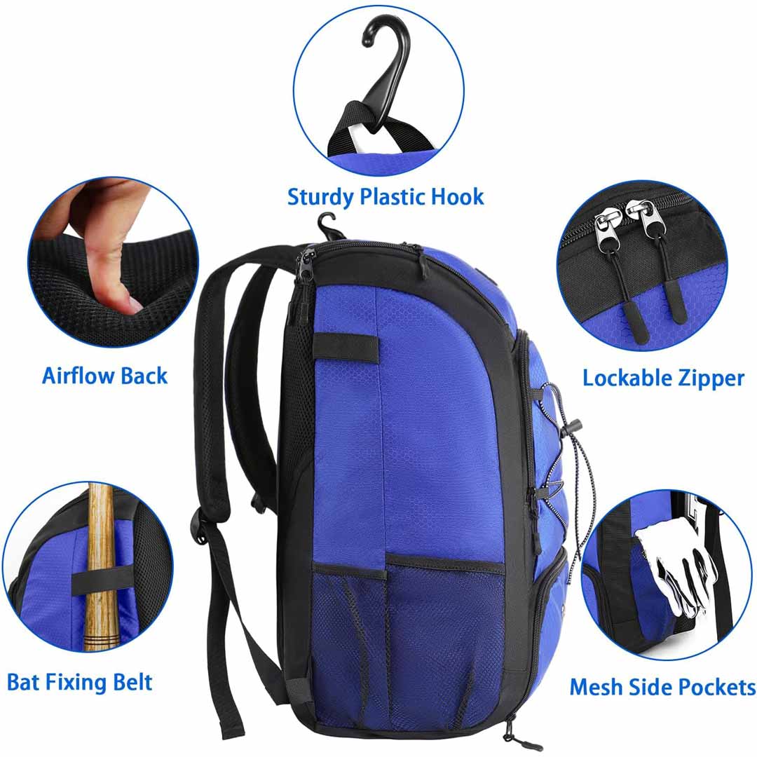 MATEIN Blue Youth Baseball Bag