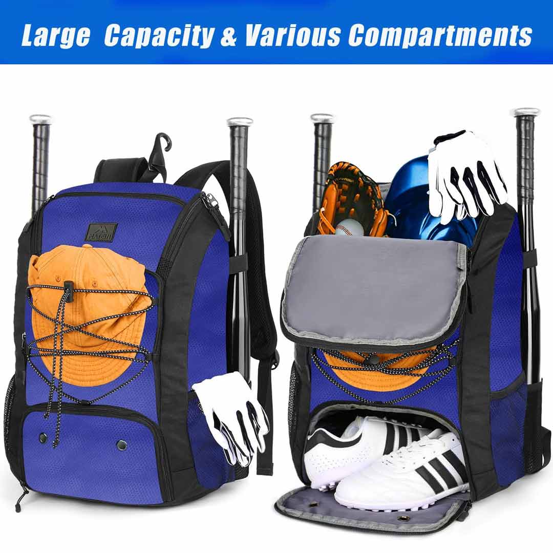 MATEIN Blue Youth Baseball Bag