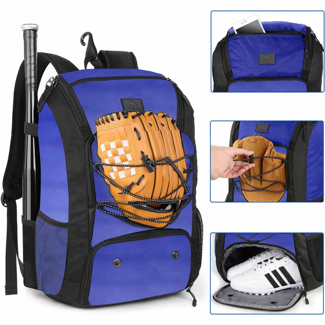 MATEIN Blue Youth Baseball Bag