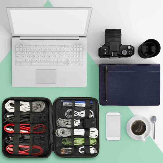 Matein Waterproof Electronics Organizer Storage Bag - travel laptop backpack