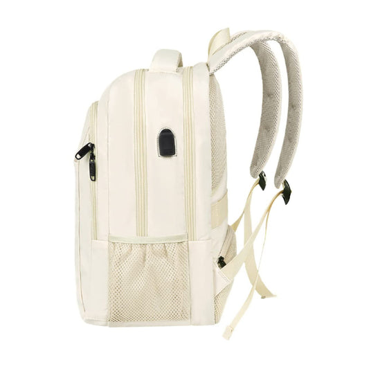Beige Mlassic Laptop Backpack