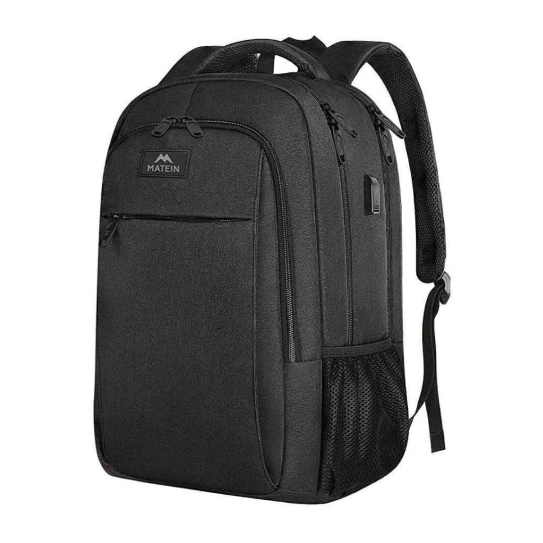 Matein Mlassic Travel Laptop Backpack with USB Charging Port