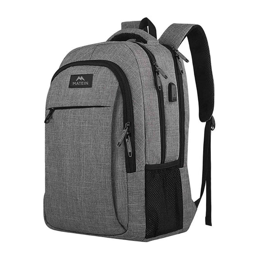 Gray Mlassic Travel Laptop Backpack
