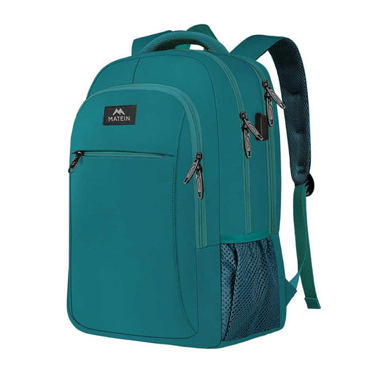 Peacock Blue Mlassic Laptop Travel Backpack