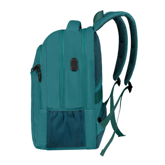 Peacock Blue Mlassic Laptop Travel Backpack