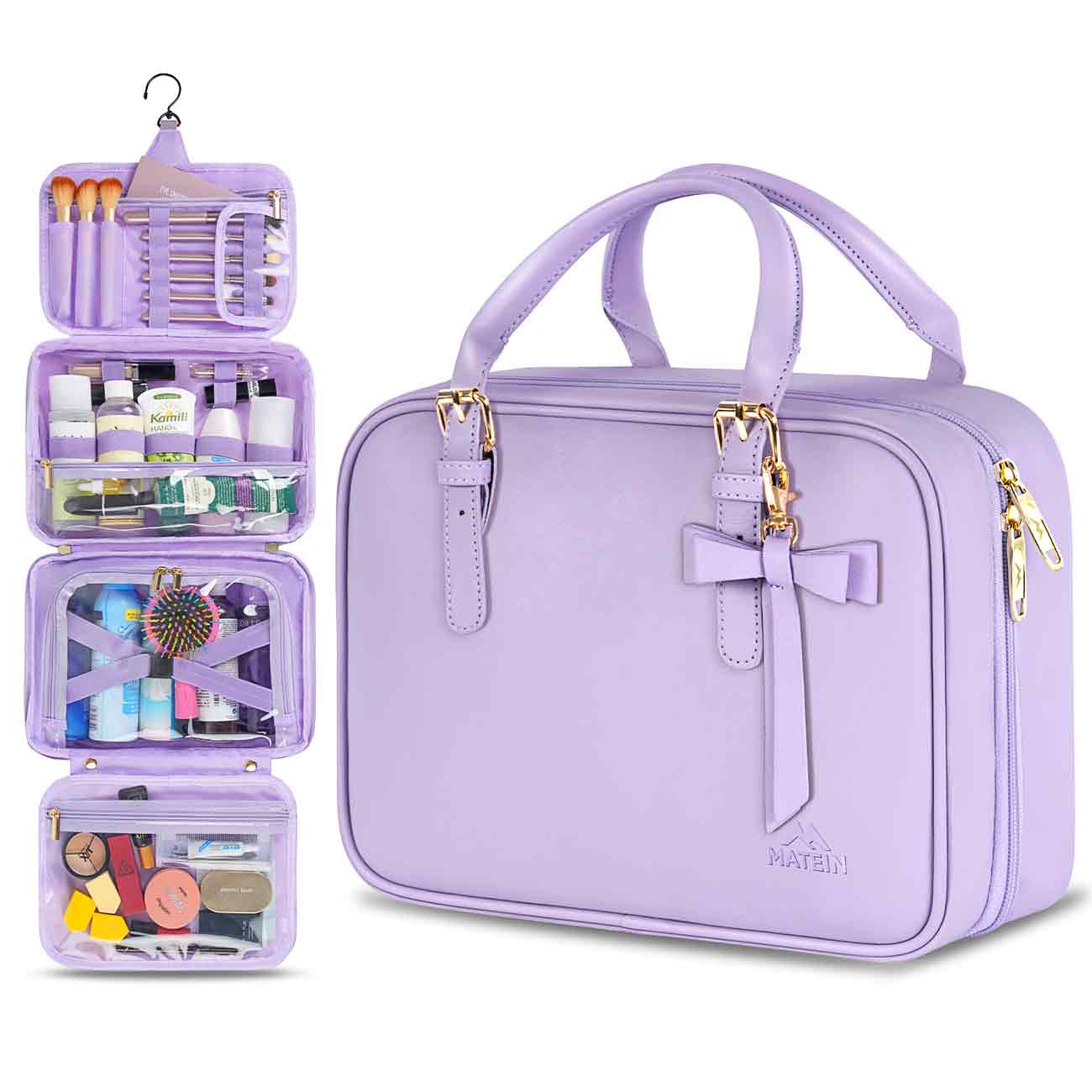 Large Cosmetic Bag with a Portable Clear Toiletry Bag, Double Layer Makeup  Organizer - China Cosmetic Bag and Makeup Bag price