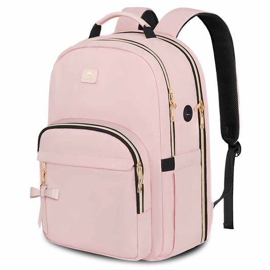 Matein Pink Backpack for Airplane Travel