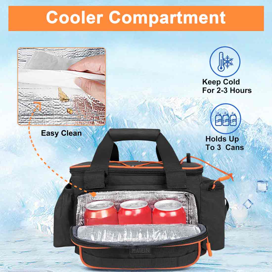 Matein Tackle Bag with Cooler