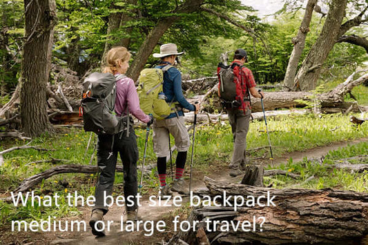 What the best size backpack medium or large for travel?