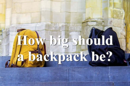 How big should a school backpack be?