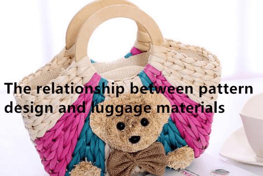 The relationship between pattern design and luggage materials