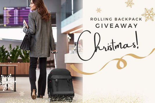 MATEIN Black Rolling Backpack Giveaway