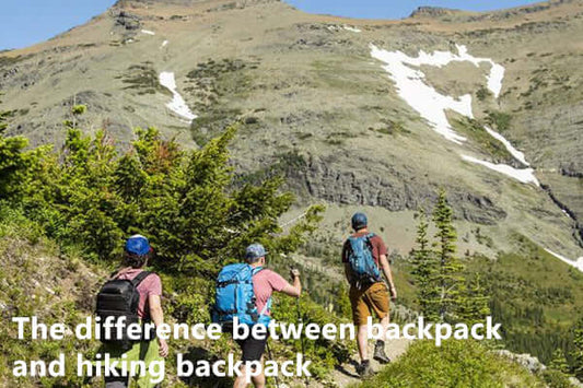 The difference between backpack and hiking backpack