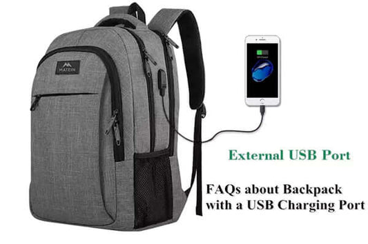 FAQs about Backpack with a USB Charging Port