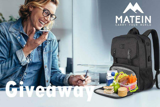 MATEIN Black Lunch Bookbag Giveaway
