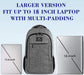Gray Mlassic Travel Laptop Backpack