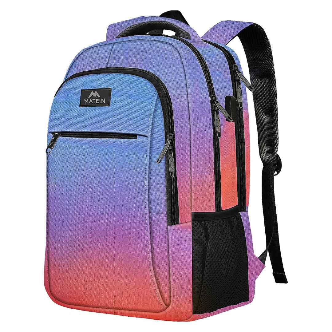 19 inch laptop backpack uk Matein Mlassic Travel Laptop Backpack with USB Charging Port