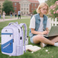 NTE Laptop Backpack, Purple & Blue