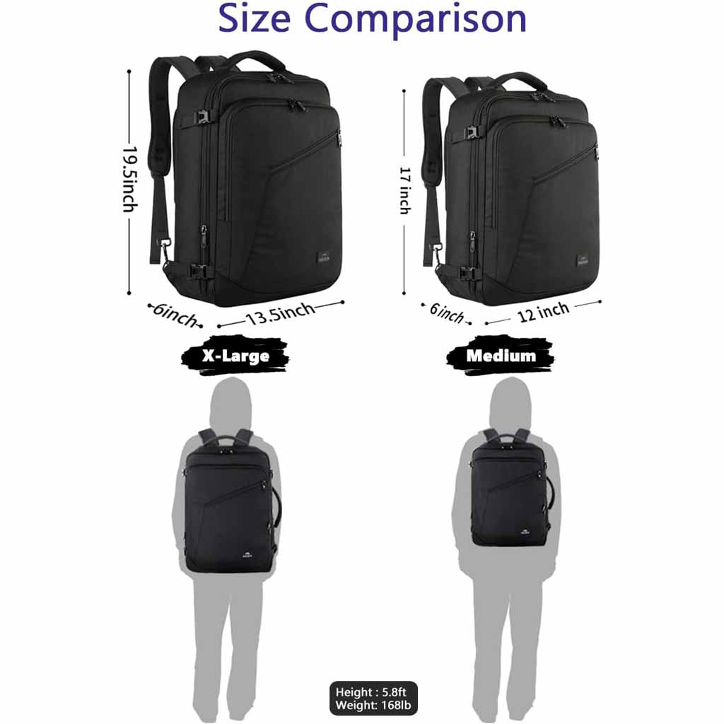 Matein Large Carry-on Backpack - travel laptop backpack