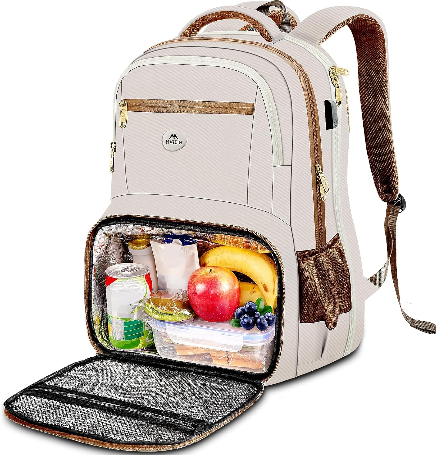 Mochila de almuerzo Matein de 17 pulgadas para hombres