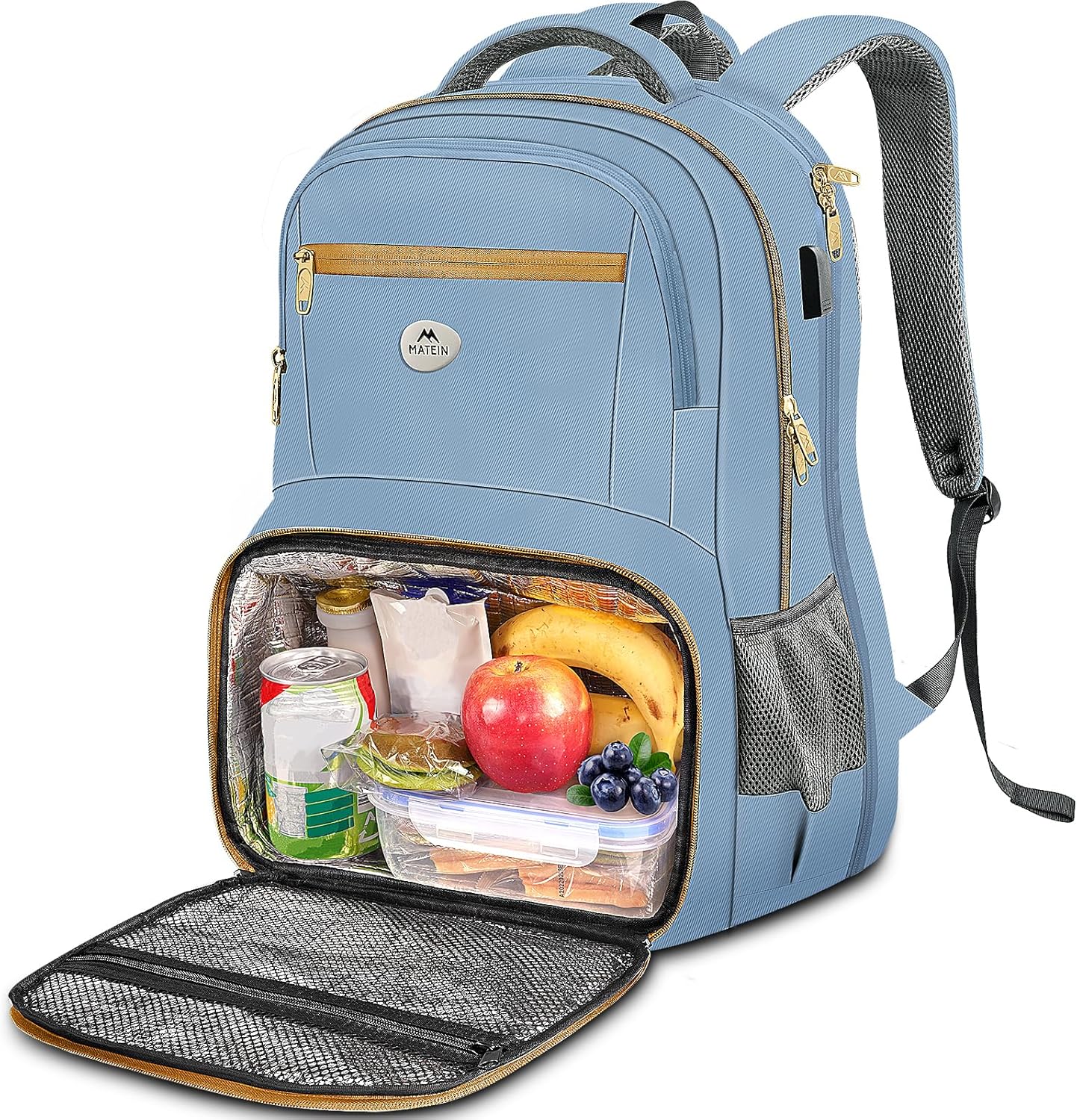 Mochila de almuerzo Matein de 17 pulgadas para hombres