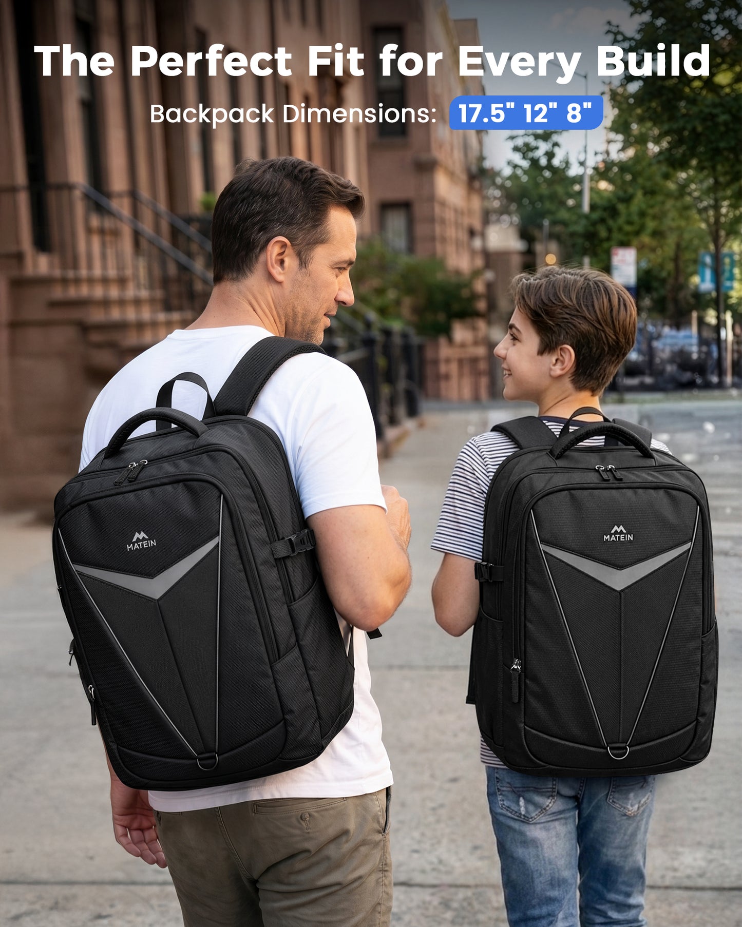 MATEIN 3-in-1 15 Inch Laptop Backpack with Tech Pouch