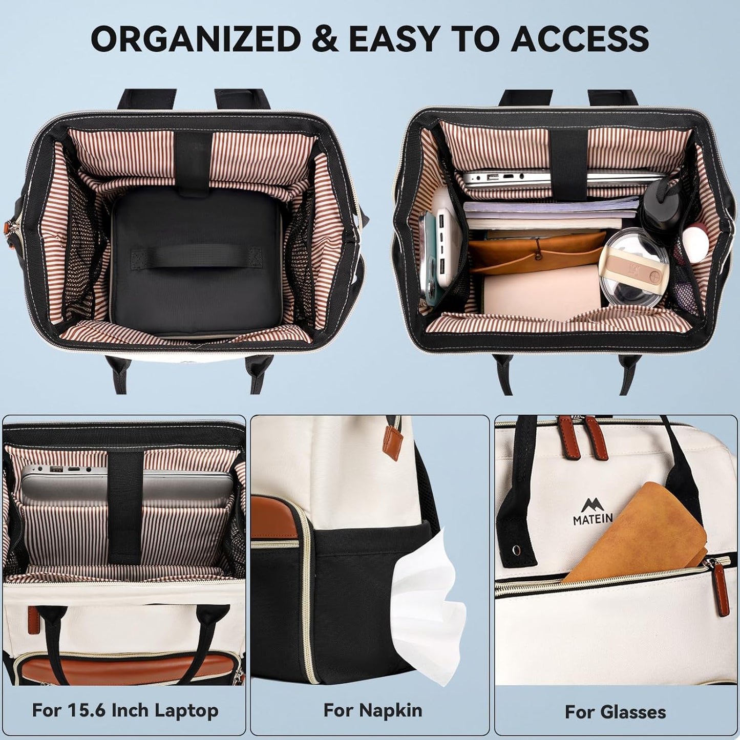 Laptop Backpack with Lunch Box (4 colors)