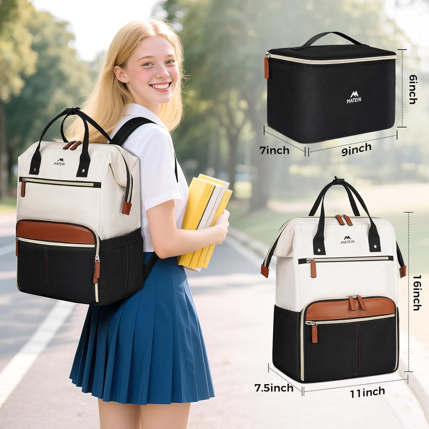 Laptop Backpack with Lunch Box (4 colors)
