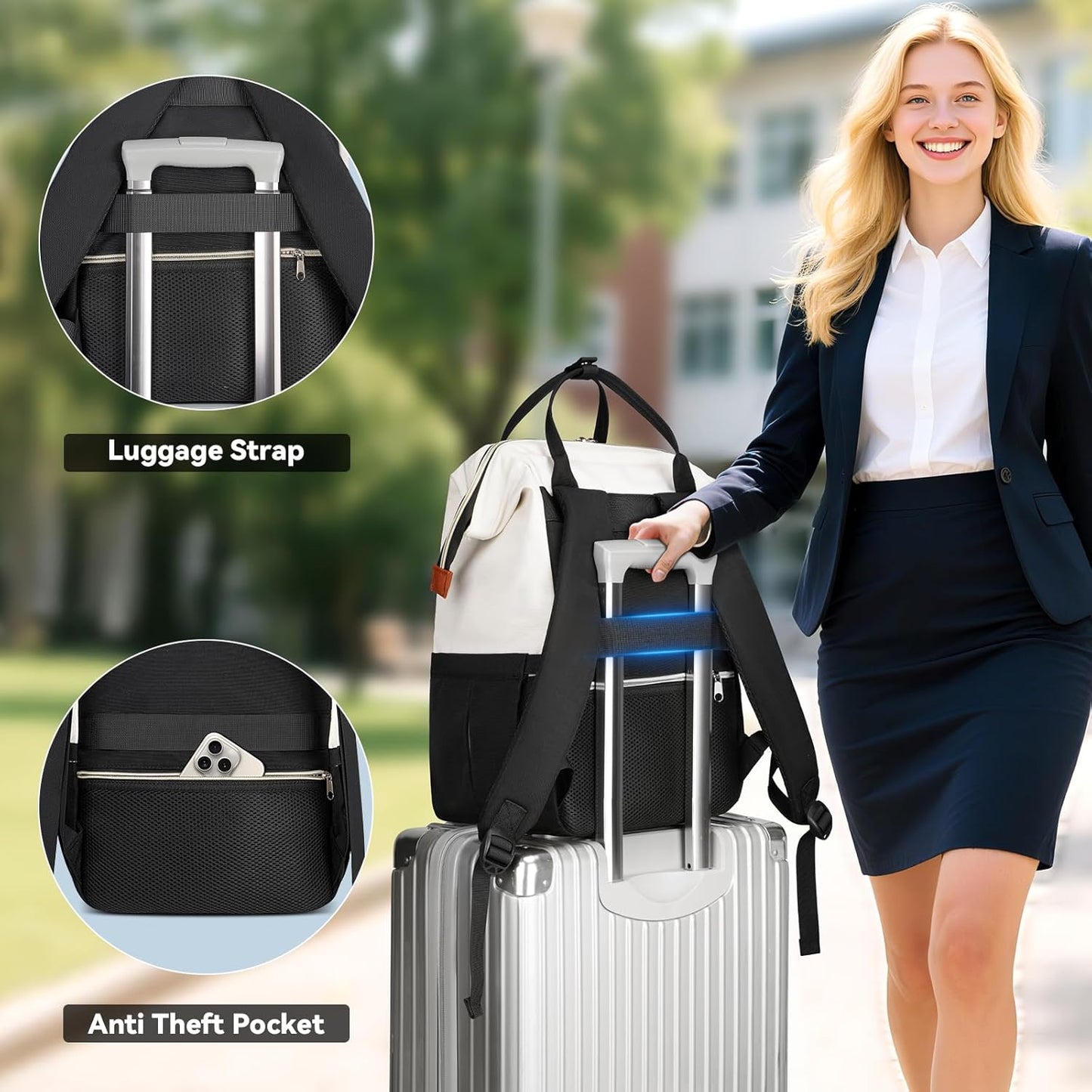 Laptop Backpack with Lunch Box (4 colors)