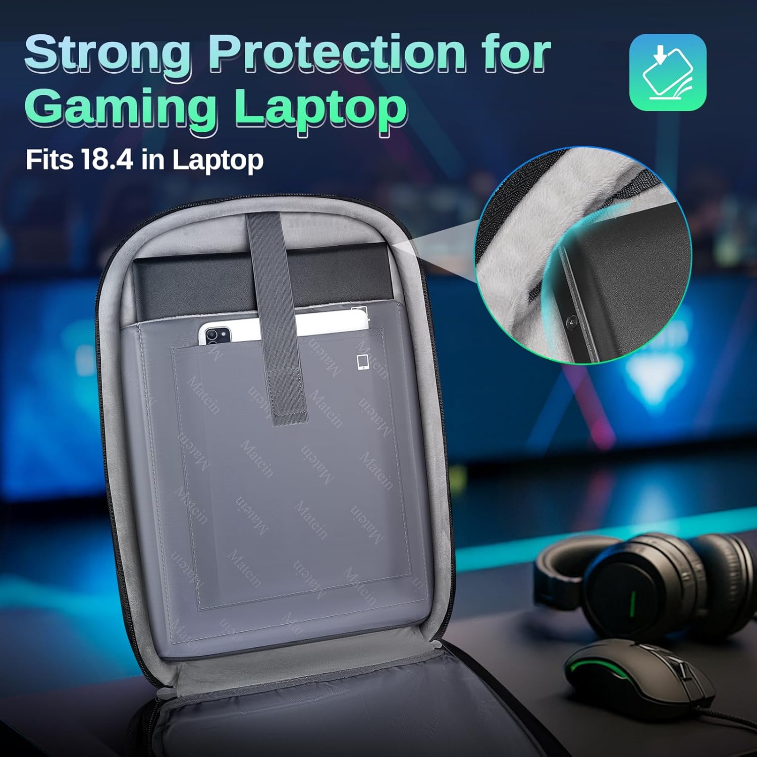 backpack with laptop protection Gaming Laptop Backpack for Men