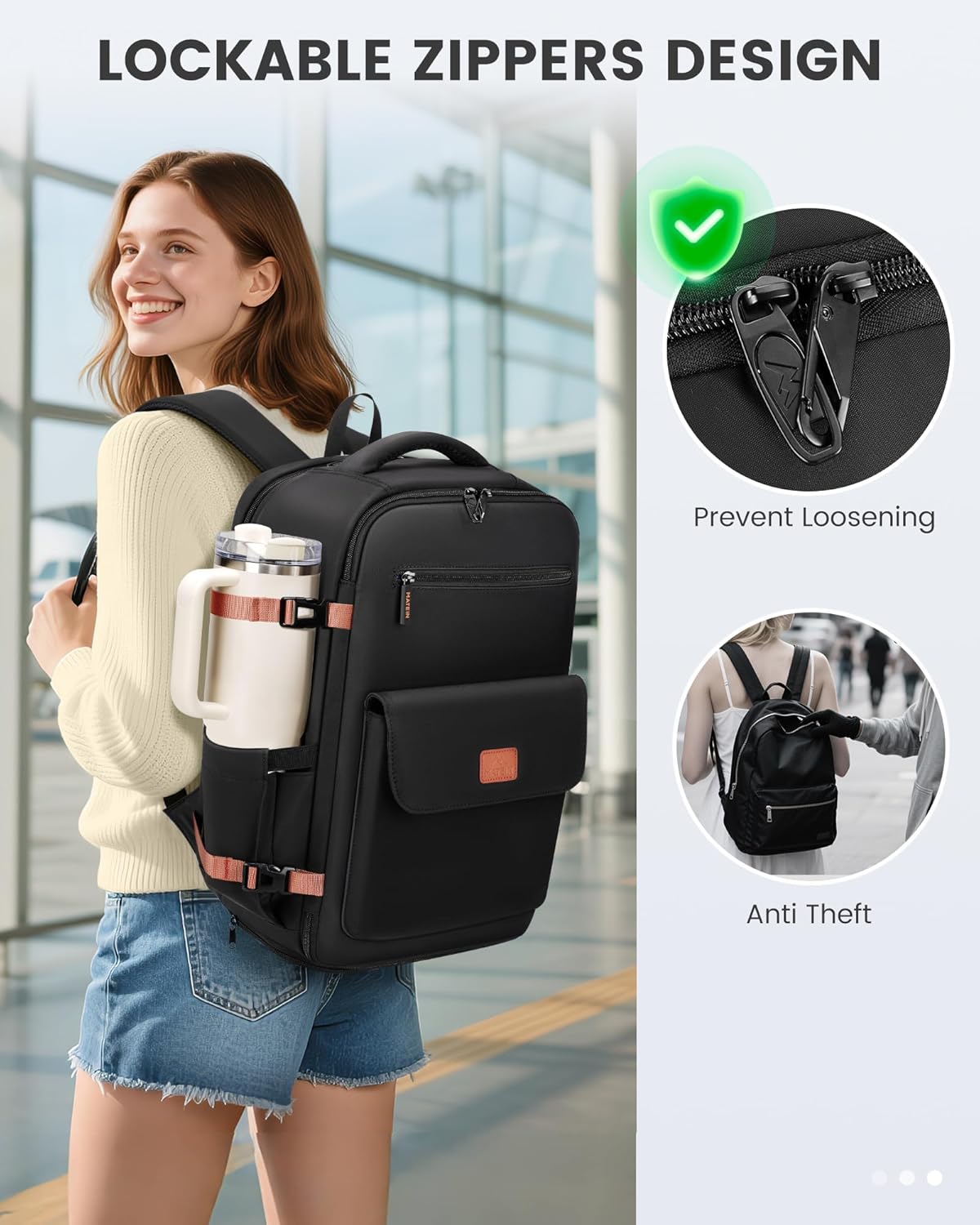 Anti Theft Carry-on Backpack