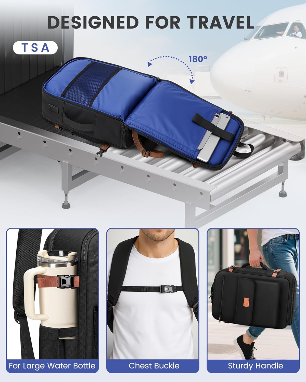 anti theft travel backpack tsa Matein Carry-on Travel Backpack
