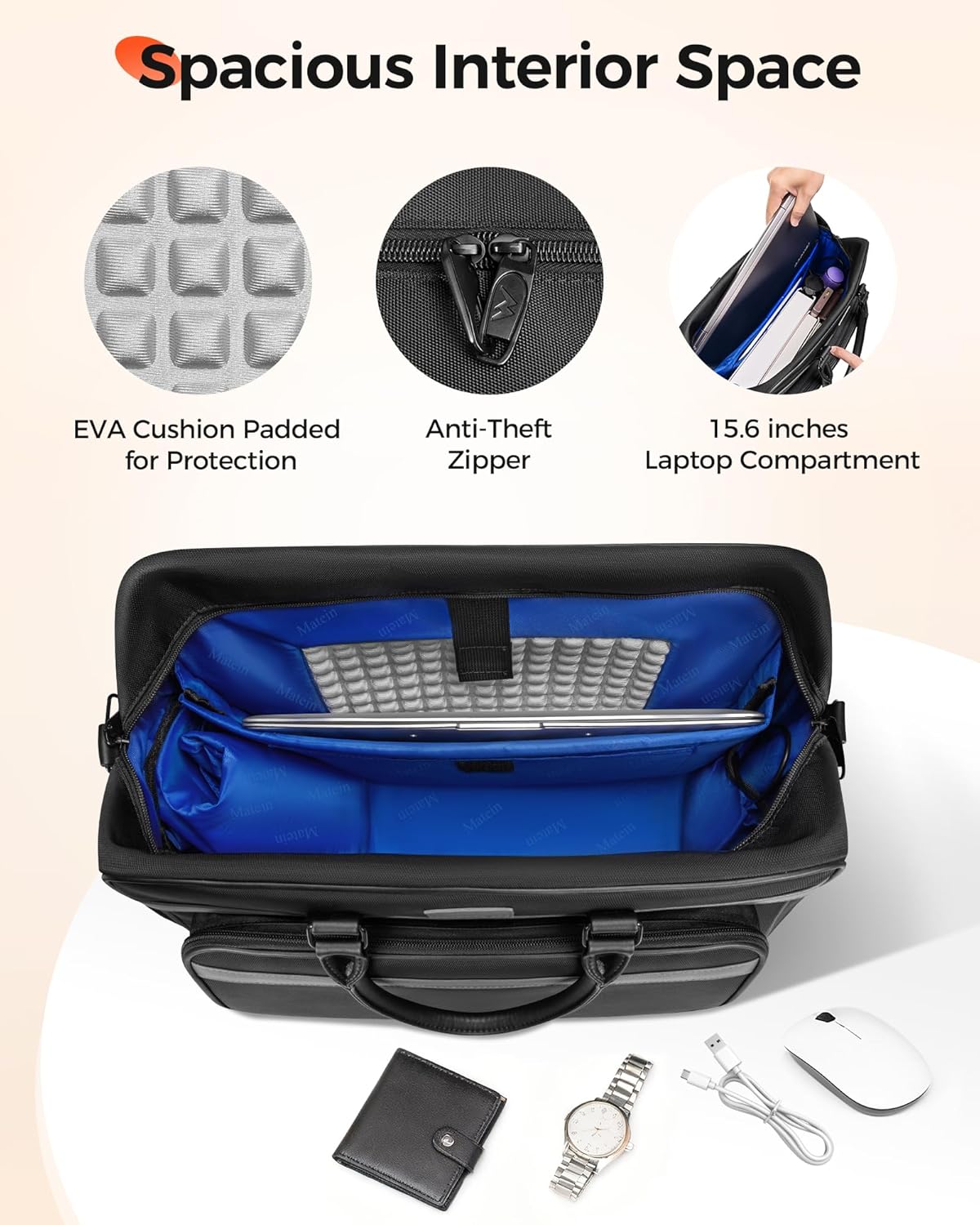 Laptop Bag with USB C Port
